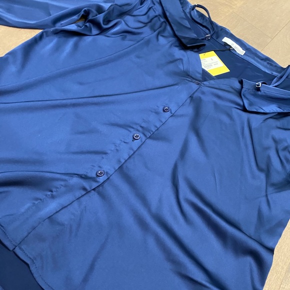 E.Ssue Satin Off The Shoulder Blouse Women size S - Picture 5 of 7